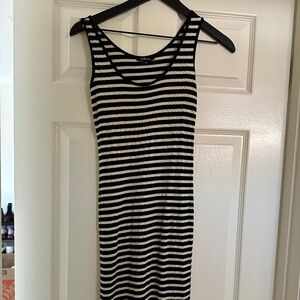 Striped midi dress